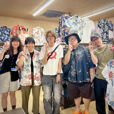 海外からのお客様かりゆしウェアを購入1