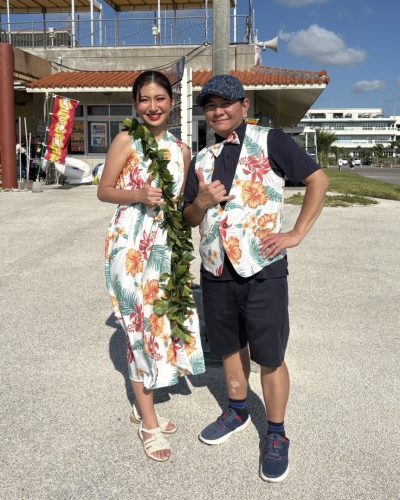 イベントの衣装でマンゴハウスのかりゆしウェアを使って頂きました！
