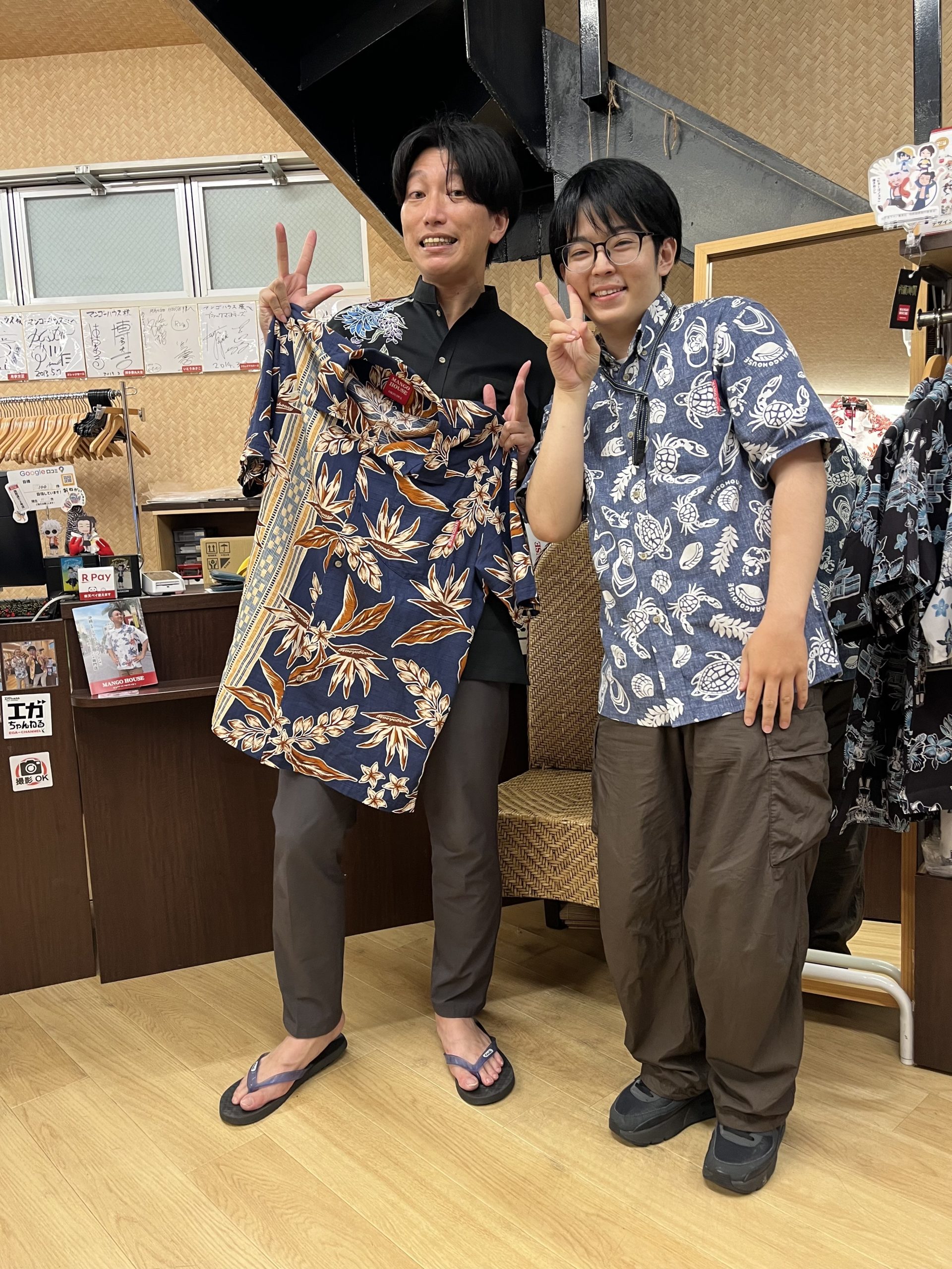 【なんと！自分がデザインしたシャツを着て来店してくださったお客様♪🌺】