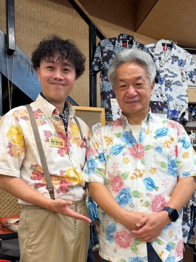 デザイナー柄を着用でマンゴハウスへご来店♪