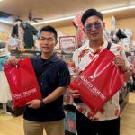 常連様デザイナーの柄着用で友人とご来店♪