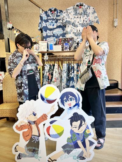 沖縄旅行友達とかりゆしウェアコーデ2