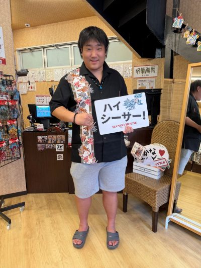 初かりゆしウェアを選んでいただきました♪