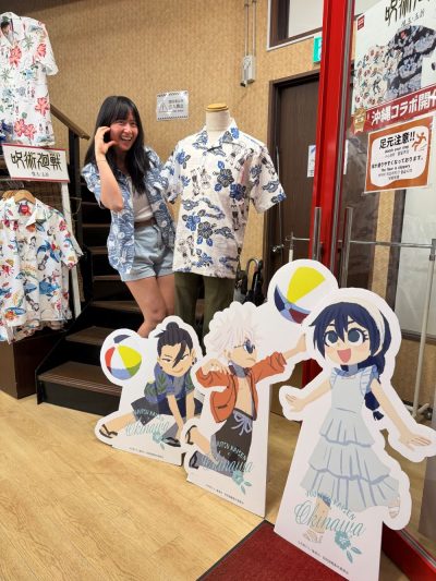 かりゆしウェアに着替えて再来店です♪