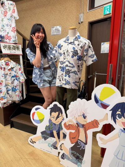 かりゆしウェアに着替えて再来店です♪