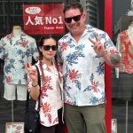 【シーサー柄のかりゆしウェアでペアルック♪】