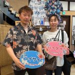 【渋かっこいいお客様！渋かっこいいシーサー柄のかりゆしウェアをチョイス✨】