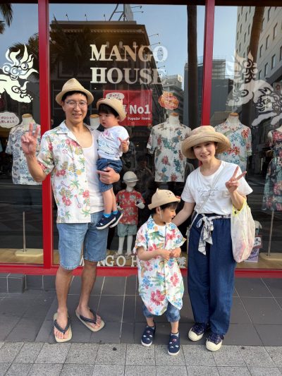 親子でかりゆしウェアリンクコーデ♪