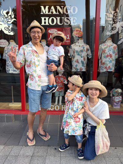 親子でかりゆしウェアリンクコーデ♪