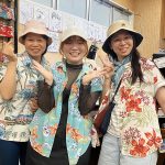 台湾からマンゴハウスのかりゆしウェアを着て遊びに来ました