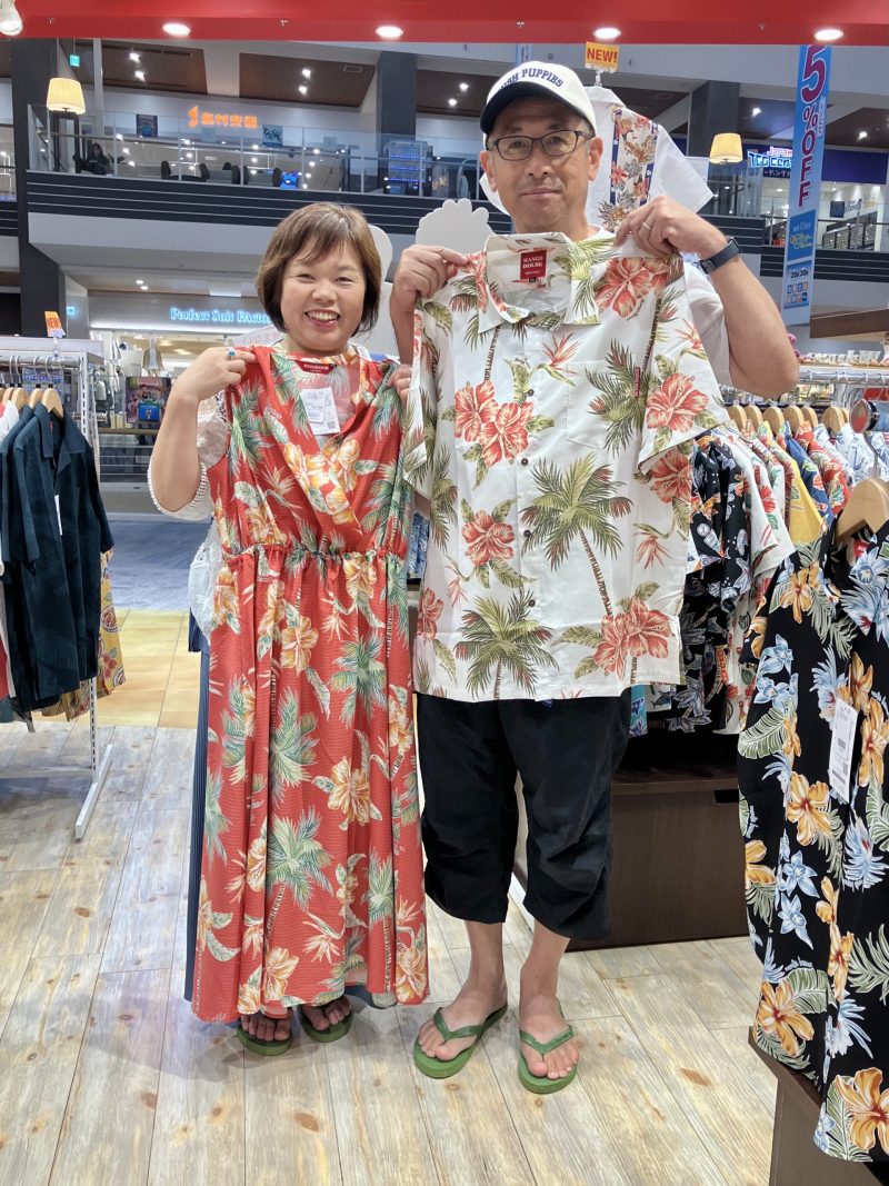 staffイレイとは昨日ぶりの再会🌺沖縄満喫中のご夫婦ご来店です！