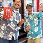【ヤンバルクイナ柄のかりゆしウェアでデザイナーとツーショット📸✨】