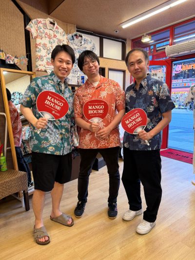 会社仲間とかりゆしウェアデビュー♪