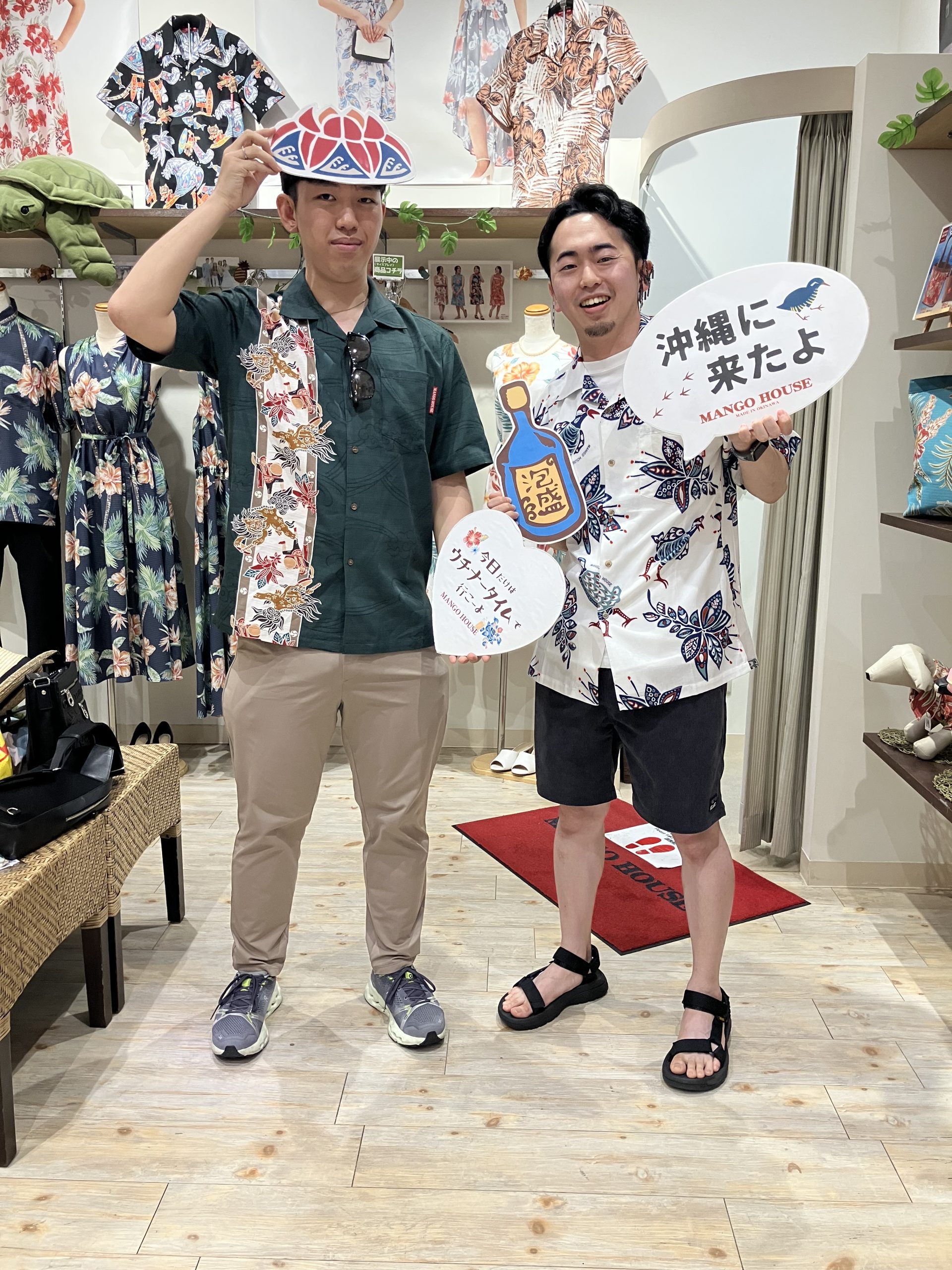 通販で購入された人気のグリーンのボーダーシャツでご来店くださいました(*ᵒᗨᵒ)─♡ ⁡