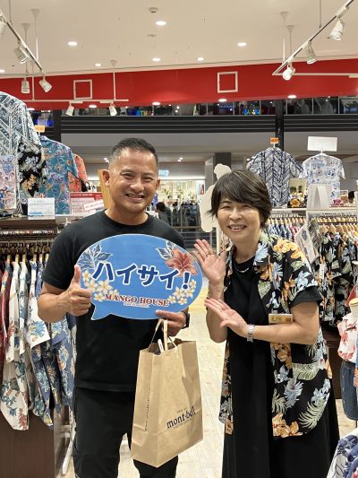 リピーターさまご来店♪