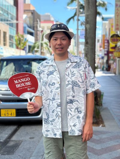 【神戸からお越しのお客様✈️お気に入りのかりゆしウェアでベストショット📸✨】

