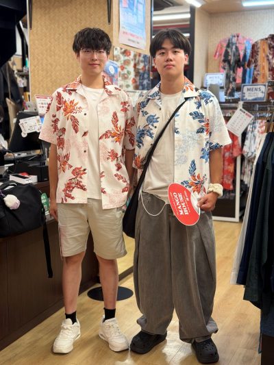 シーサー柄でお揃いコーデ♪