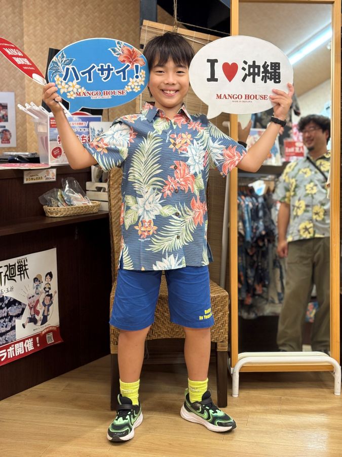 【千葉からお越しのお客様✨かりゆしウェアでハイテンション😆】