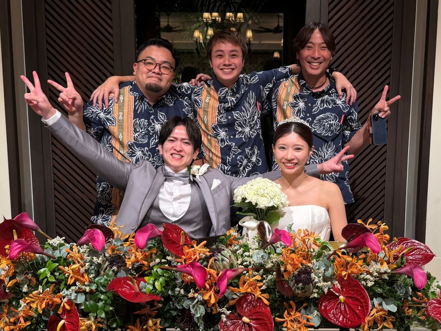 東京でかりゆしウエディングコーデ♪