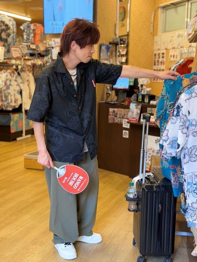 初沖縄初かりゆしウェア選びで楽しんでくださったお客様♪