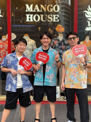 関東からそれぞれお気に入りのかりゆしウェアを選んでいただきました♪