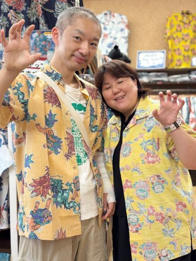 【東北からお越しのお客様✈️黄色いかりゆしウェアでコーディネート✨】